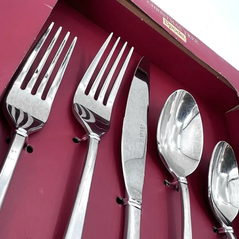 Spode CHRISTMAS TREE 20 Piece Flatware Set - Service for 4